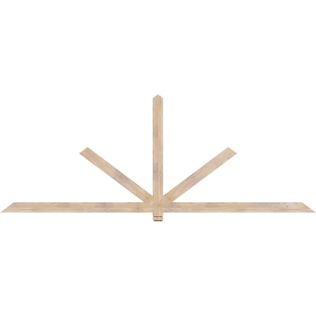Ekena Millwork Kennewick Smooth Timber Gable Bracket, Douglas Fir, 108"W x 40"H x 1 1/2"D x 3 1/2"F, 9/12 Pitch GBW108X40X0204KEN00SDF